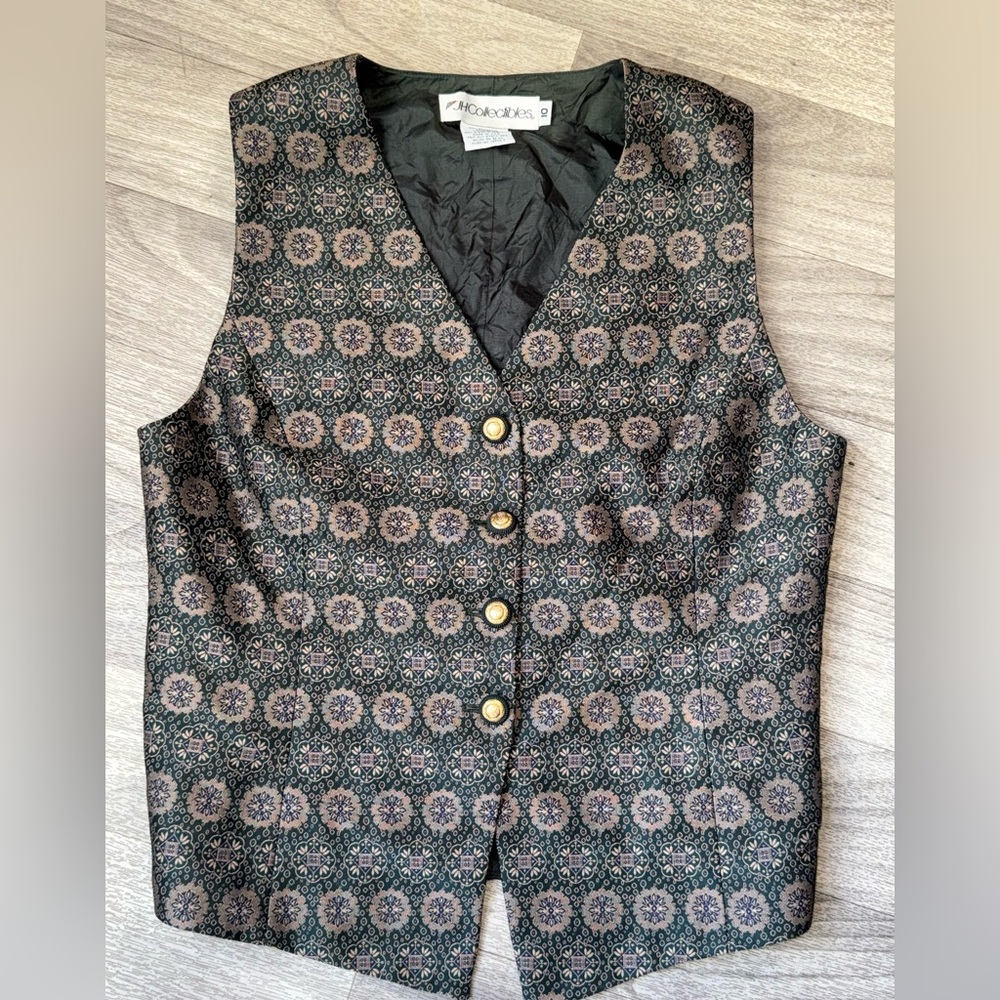 JH Collectibles Gold and green‎ vest